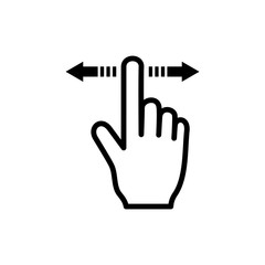 Clicking Hand icon vector simple design