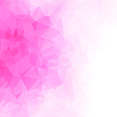 Pink Polygonal Mosaic Background, Creative Design Templates