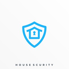 Shield Key Illustration Vector Template