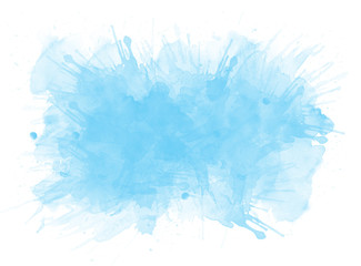 Abstract colorful brush watercolor illustration painting background.