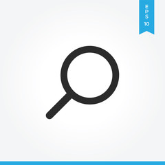 Search vector icon, simple sign for web site and mobile app.