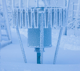weather station instruments for ice and precipitations in winter