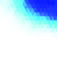 Blue Polygonal Mosaic Background, Creative Design Templates