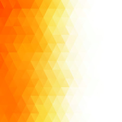 Orange Polygonal Mosaic Background, Creative Design Templates