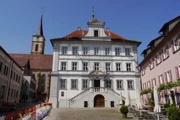 Rathaus und Kirchturm Iphofen