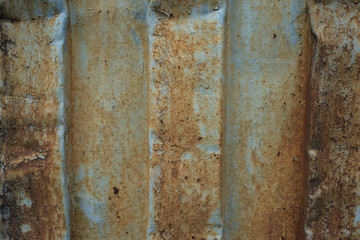 rusty old metal texture. Blank for background, free space for advertising. Rust on a metal fence. Abstract background