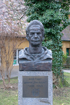 Fuggerei in Augsburg, Bavaria, Germany
