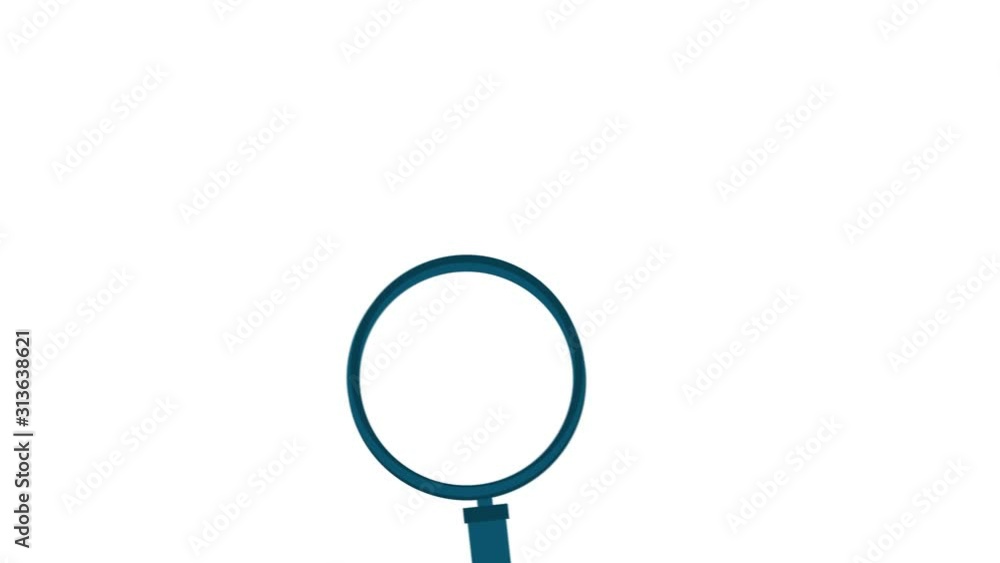 Poster Searching line icon motion graphic animation with alpha channel.