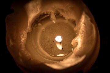 dopalająca się świeca