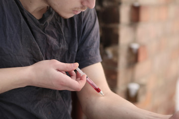 Drugs, drug dealer, drug addict, doping, dose, killer, addiction, syringe, grief, trouble, death,...
