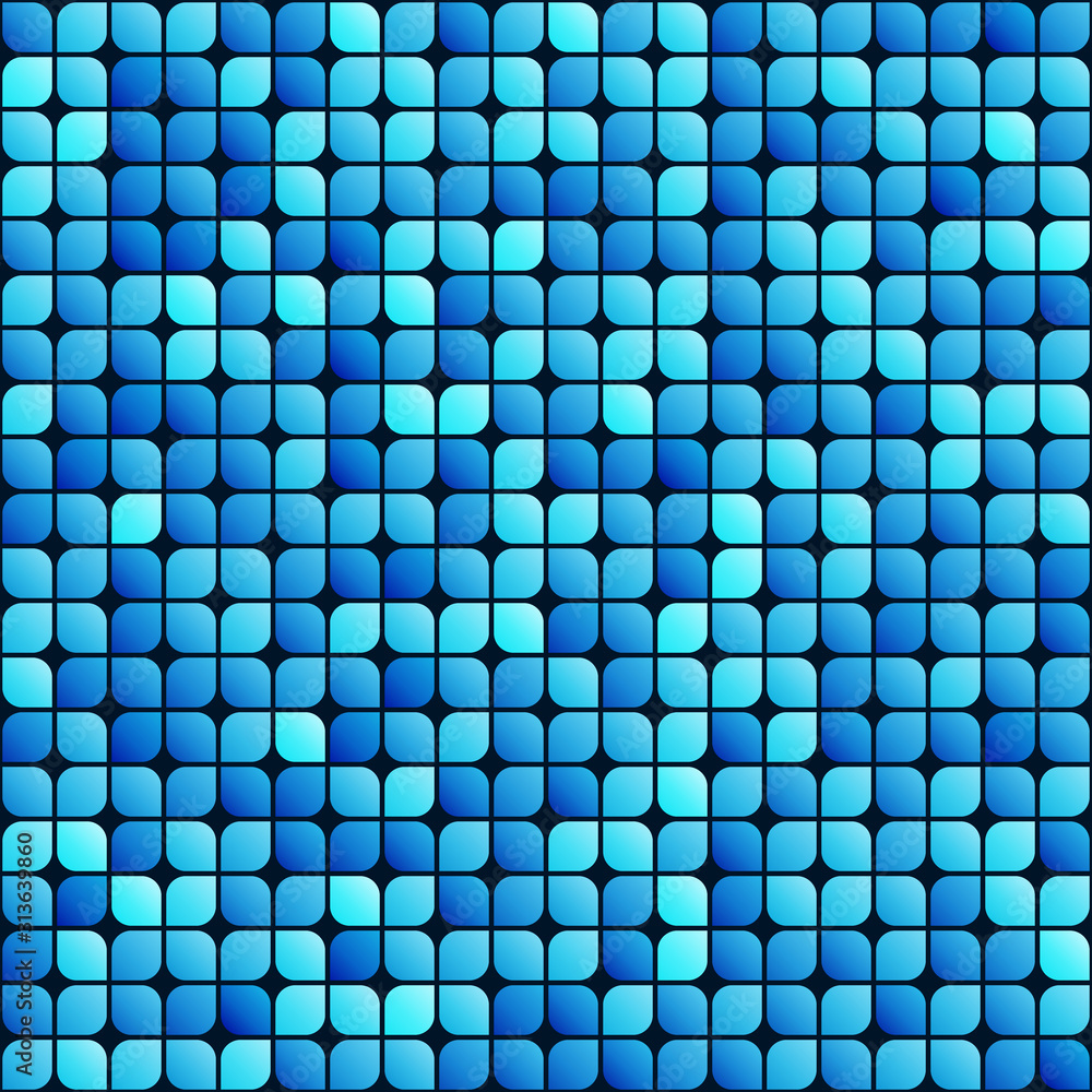Poster seamless abstract blue background with different color shapes