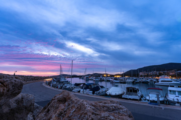 Hafen in Puerto Portals, Mallorca, Spanien