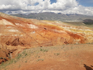 Martian valley in the Altai mountains in the South of Western Siberia in Russia.