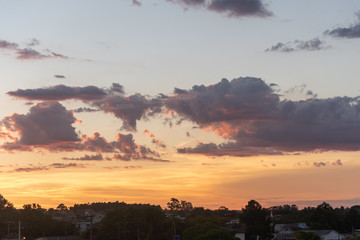 Late afternoon and sunset in southern Latin America