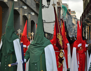 Semana Santa Prozession an Ostern in Granada, Andalusien