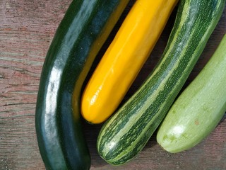 zucchini on white background