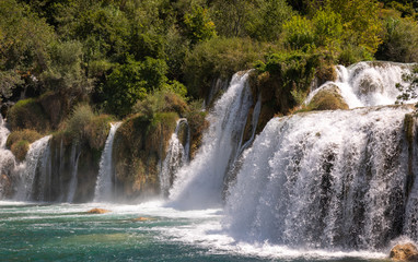 Waterfalls. Croatia. Cascade. National. Park. Water. River. Krka