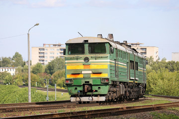 Obraz premium train in the city