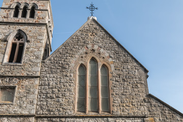 Fototapeta na wymiar architectural detail of St. Mary s Anglican Church in Howth, Ireland