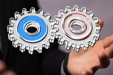 gear Technology setting concept background.