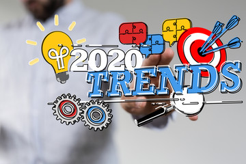 year 2020 business solution concept