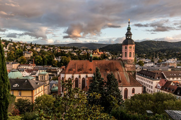 Germany, Baden-Württemberg, Baden-Baden: view of the city from the observation deck