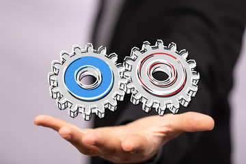gear Technology setting concept background.