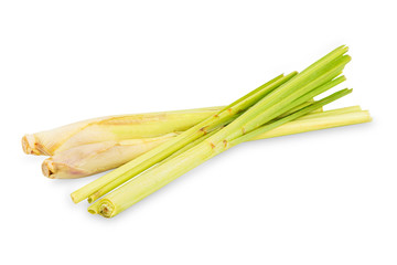 Lemongrass isolated on white background