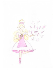 Obraz premium Lilli die Puderzuckerfee liebt Süßigkeiten 