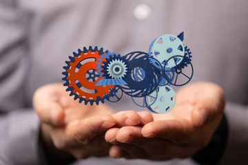 gear Technology setting concept background.