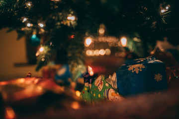 gifts under a tree