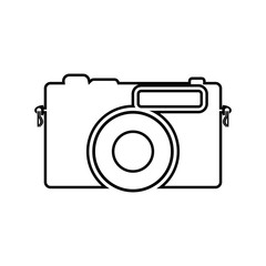 Camera line icon. Flat style vector EPS.