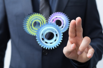 gear Technology setting concept background.