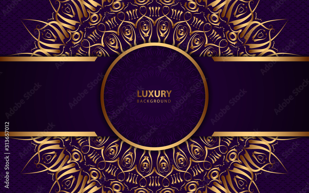 Poster purple abstract background with paper shapes overlap layers. luxury and modern concept texture with 