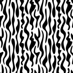 Vector geometric seamless pattern. Modern monochrome geometric background with spots of irregular foma.