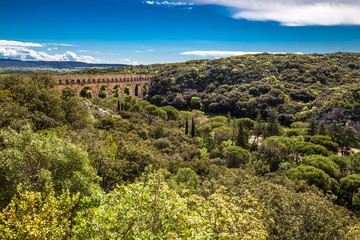 Roman Aqueduct Pont du Gard - Nimes, France