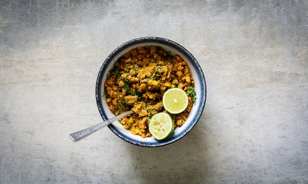 Close Up Of Taco Mixture In Bowl