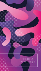 purple paint fluid colors background