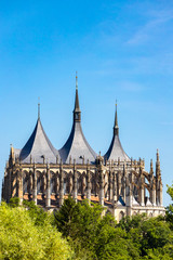 Fototapeta na wymiar Kutna Hora. St Barbara Cathedral, Unesco site, Czech Republic