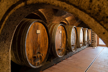 wine cellar in Thallern winer, Gumpoldskirchen near Vienna, Lower Austria, Austria
