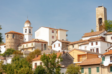 Fototapeta na wymiar historical town of Cremolino, Piemonte, Italy