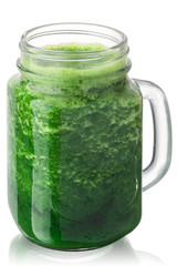 Wheatgrass juice jar, paths