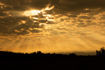 The intense colors of the skies and clouds of latin america