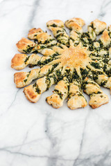 Sunflower Spinach Puff Pastry Tart