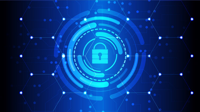 Background of computer security and information protection on the Internet.