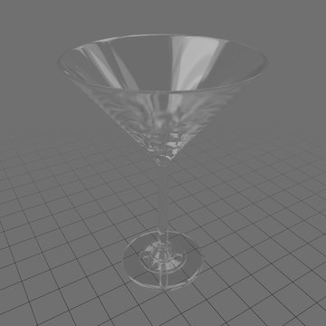 Empty cocktail glass