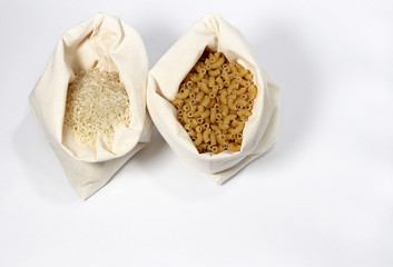 Reusable bag made of fabric for cereals