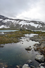 lake in mountains, norway, countryside, norge