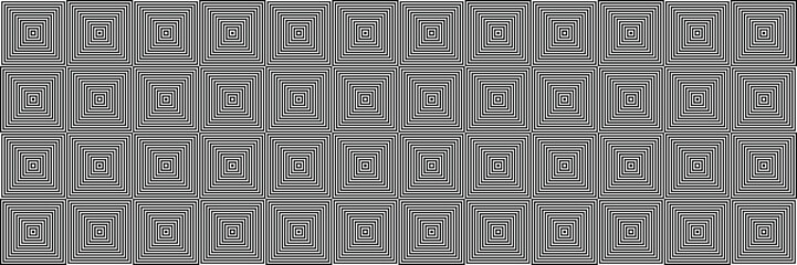 Abstract Seamless Black and White Geometric Pattern with Squares. Contrasty Optical Psychedelic Illusion. Striped Wicker Texture.