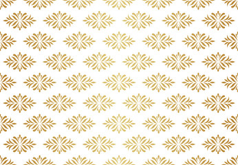 Vector floral damask seamless pattern. Elegant abstract art nouveau background. Classic flower motif texture.